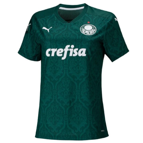 Camiseta Palmeiras 1ª Mujer 2020 2021 Verde